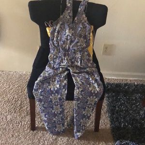 Spaghetti Strap Floral Romper